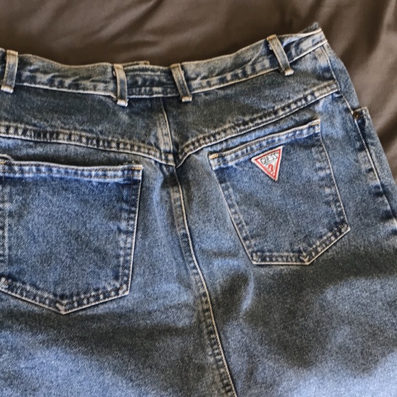 Denim Guess Skirt- Vintage - Picture 7 of 11